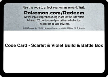 Code Card - Scarlet & Violet Build & Battle Box